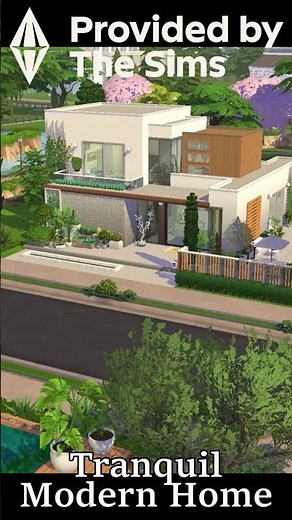 Tranquil Modern Family Home [Sims 4 No CC Build Tour]
