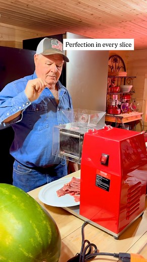 If you make jerky, you NEED this. Slice your own perfect, uniform strips at home with the Jerky Slicer Machine. Ready for the smoker in seconds. 🛒 Click the link in bio to become a jerky master! #homemade #jerky #meatlovers #kitchenhacks #slicingmachine | New AzFinds