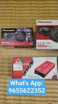 Pioneer Original Car Speaker's & AURA, Moco Car Stereo and Subwoofer Amplifiers Available for Sale's