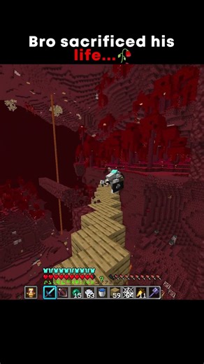 Bro Secrificed his Life #minecraft