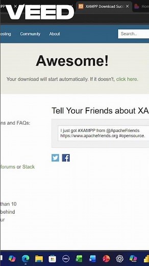 Download XAMPP in 1 Minute ⚡ | Install Local Server Easily #Shorts