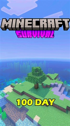 Survive 100 Day on Minecraft Island 🏝️#minecraft #shorts