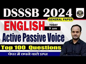 DSSSB PREVIOUS YEAR PQRS || Active Passive Voice || #dsssb #readingcomprehension