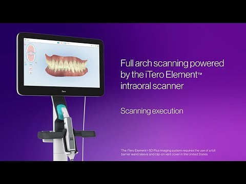 How to scan a full arch with the iTero Element™ Plus scanner | step-by-step execution