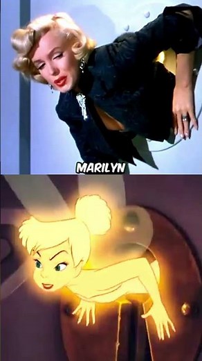 Did Tinker Bell copy this scene from Marilyn Monroe? 😏
