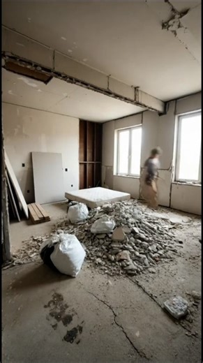 From Rubble to Luxury ✨ The Ultimate Floor Glow-Up! #epoxyfloor #shorts