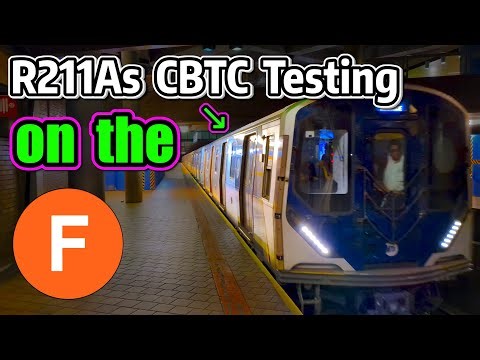 ⁴ᴷ⁶⁰ R211A CBTC Test Train on the F Line!