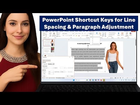 PowerPoint Shortcut Keys for Line Spacing & Paragraph Adjustment