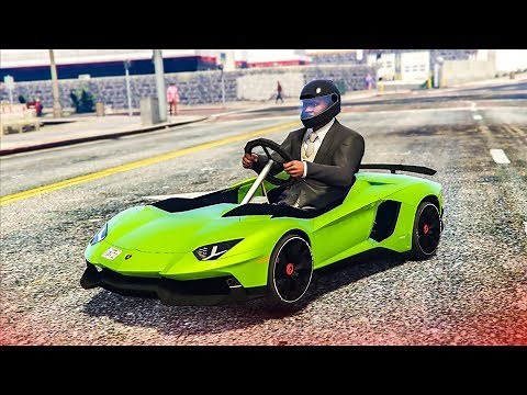 EPIC LAMBORGHINI GO KART MOD! - (GTA 5 Mods)