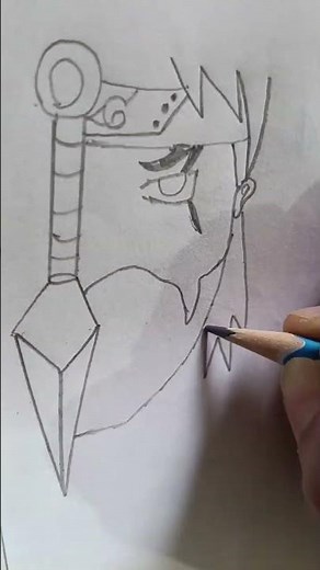 Kakashi with kunai ⚡ Silent but deadly 👁️‍🗨️ #Kakashi #AnimeArt