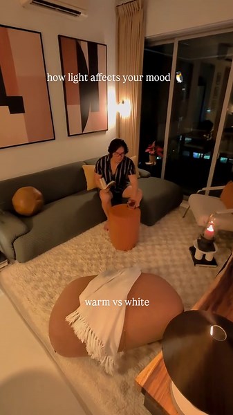 white light hits differently... #cozyvibes #boyapartment #interiordesign #lightdesign #lamps