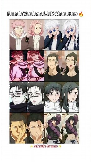Female Version of JJK Characters 🔥