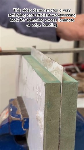 The Ultimate Laminate Trimming Hack 🛠️ | Perfectly Flush Edges Every Time DIYH #HandTools