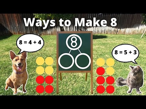Professor Ginger and Axle Find Ways to Make 8 - Number Bonds with 8 - Number Pairs For 8 4K