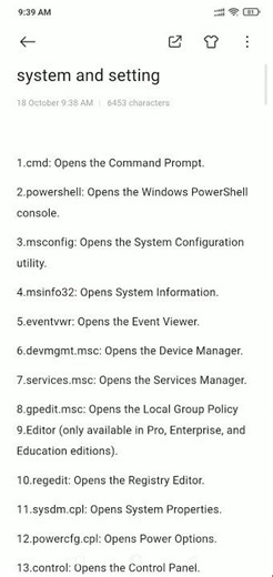 Important Run command