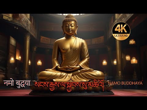 "Mesmerizing Chanting: Namo Buddhaya, Namo Dharmaya, Namo Sanghaya - Experience Divine Serenity!"