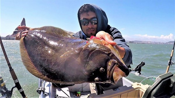 Smoking fresh flathead flatfish after the catch!