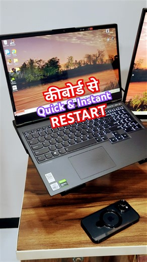 Quick & Instant Restart Laptop Or Windows Pc #restart #shortcutkeys #keyboardkeys #laptoptips #tips