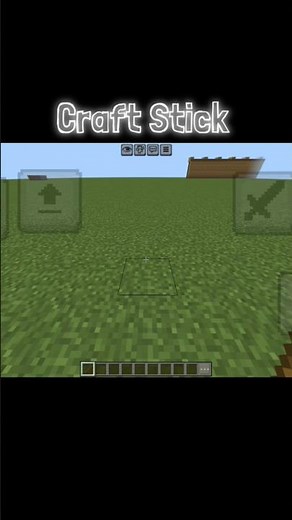 🌲 How to Craft a Stick in Minecraft 🪵 | Easy Recipe #minecraft #shorts