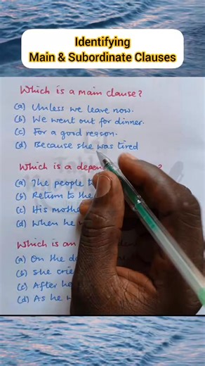14K views · 267 reactions | How to identify Main Clauses and Dependent Clauses. | Table of Knowledge TV | Facebook