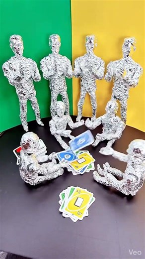 The Most Epic UNO Game... with Tinfoil Figures! 🃏✨