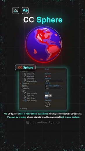 Create 3D Spheres with CC Sphere | After Effects Motion Graphics Tutorial
