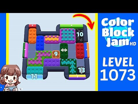 Color Block Jam Level 1073 Solution Walkthrough