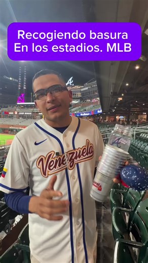 Recogiendo basura en estadios de béisbol MLB #baseball #mlb #atlantabraves