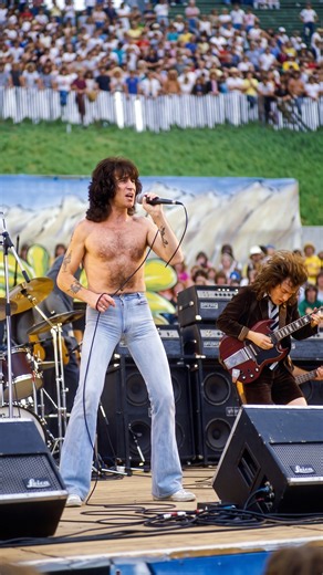 Angus Young and Bon Scott ignite the Oakland Coliseum in 1979
