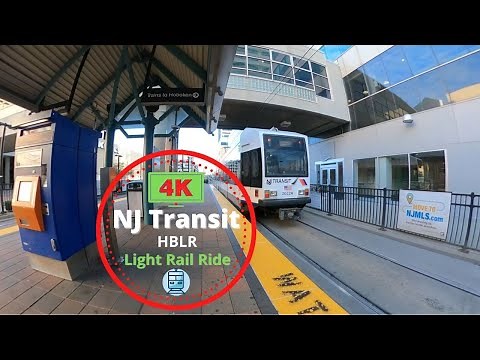 Complete Light Rail Ride, NJ Transit, Jersey City, NJ 4K Video