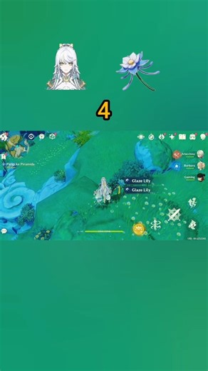 (Part 2) All Glaze Lily Locations in Liyue | Fast & Easy Route (Genshin Impact)