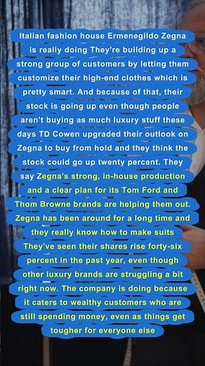 Zegna Stock Soaring: Why This Luxury Brand Is Winning