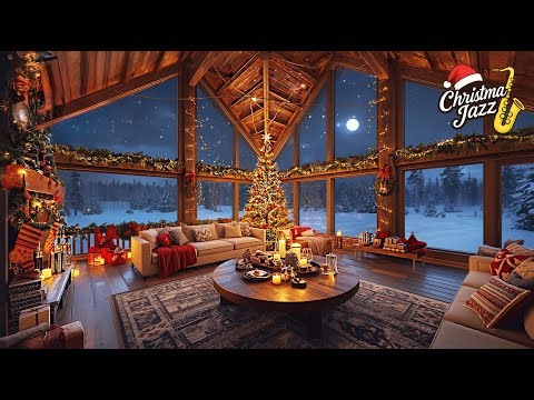Christmas Music 24/7 🎄 Cozy Fireplace Jazz & Relaxing Holiday Music for Study & Peaceful Nights