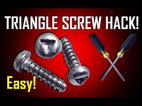 HOW TO UNSCREW TRIANGLE SECURITY SCREWS & BOLTS | Lil Tips with Gaz EP01
