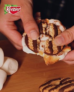 Want to take your favorite summer snack to the next level? Make s'mores with Keebler Fudge Stripes cookies. | Keebler