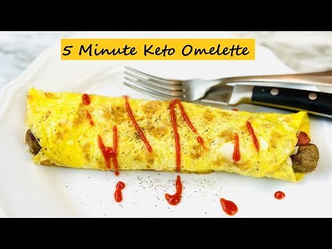 EASY KETO BREAKFAST | 5 Minute Keto Omelet | KETO OMELLETE
