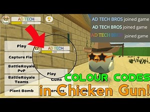 AD TECH- NEW COLOR CODES in Chicken gun game!