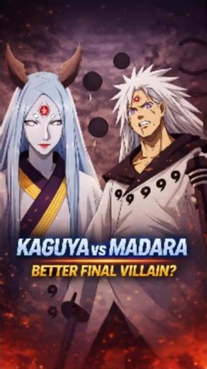 KAGUYA vs MADARA - Better Final Villain? 🔥 #shorts #viral #anime #naruto #animeshorts #shortvideo