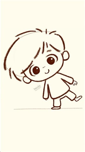 How To Draw A Cute Boy - Easy Cartoon Body Drawing Tutorial #animebaby #cibidrawing