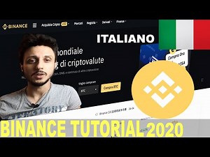 Il Tutorial Di Binance In Italiano. La Guida di binance Per Iniziare
