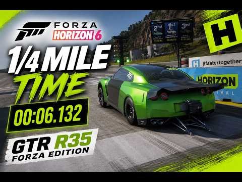 Forza Horizon 6 | THIS GT-R FORZA EDITION DRAG BUILD IS BROKEN!
