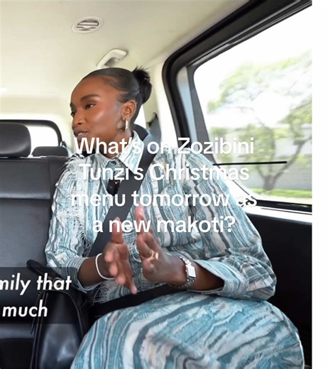 Zozibini Tunzi's Christmas Menu as a New Makoti