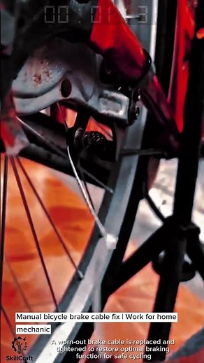 Manual bicycle brake cable fix | Work for home mechanic