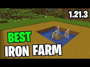 EASIEST IRON FARM EVER! Minecraft 1.21.3 JAVA