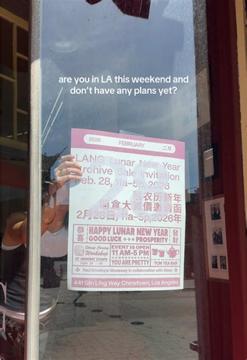 Join us this Sat (2/28) at LANG for our first-ever Archive Sale—featuring some of our most loved pieces from seasons past 🏮 Visit our in-store Tea Bar to create a custom TCM-inspired tea blend, grab a flavored nicotine-free toothpick from @Blip World , and arrive early to receive a lucky red envelope, courtesy of our friends at Steep 🫖🍵 Crescent Stamps (@crescentstamps) will be doing a hands-on stamp carving workshop from 2-4pm. Design and carve your own stamp and take home a complete kit to 