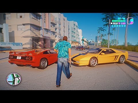 GTA: Vice City 2020 Remastered Gameplay! 4k 60fps Next-Gen Ray Tracing Graphics [GTA 5 PC Mod]