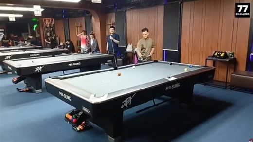Jeff de Luna practicing for the Bandung Open 2024 | 77.billiards