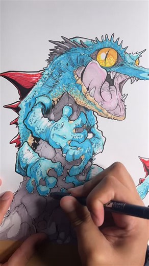 Robby Ramos on Instagram: "The making of Totodile the crested gecko 🦎✍🏽💨 #art#artist#anime#animeart#draw#drawing#inspiration#fanart#pokemon#pokemonart#pokemongo#pokemonfanart#fyp#fypage#trending#reels#post#process#video#epic#animals#crestedgecko#geckos#kanto#johto#totodile#explore"