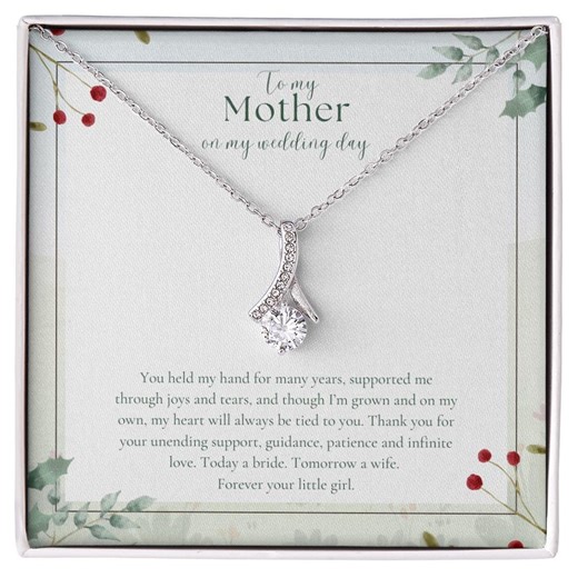 Mother of the Bride Gift, to My Mother on My Wedding Day, Bride Mom Gift, Gift From Bride, Mother of the Bride Necklace, Mother Wedding Day - Etsy Australia