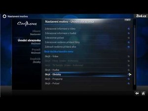 Nastavení XBMC